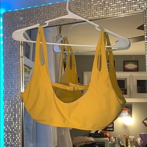 yellow swim top
